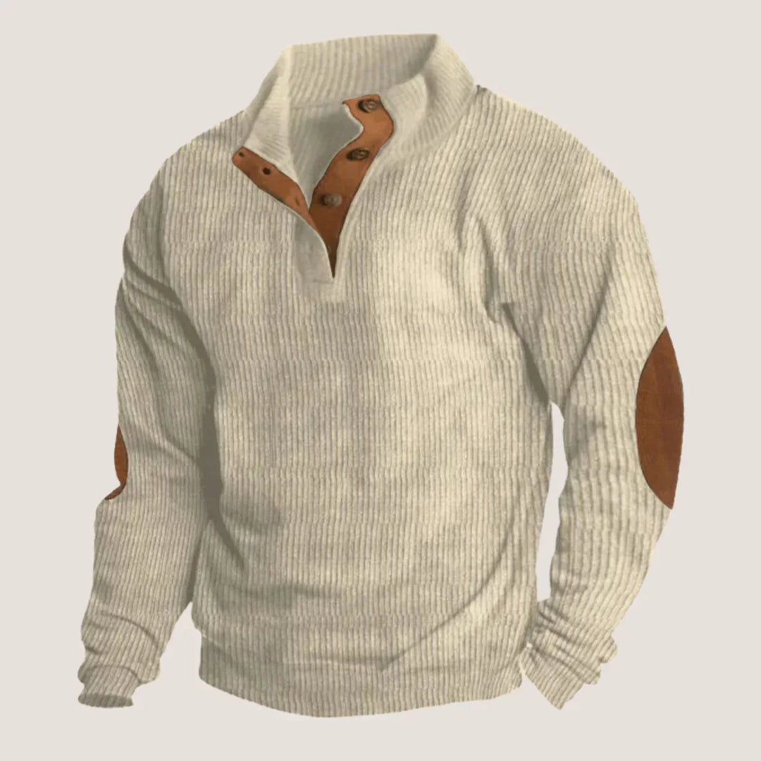 Caleb - Knitted Sweater with Buttons