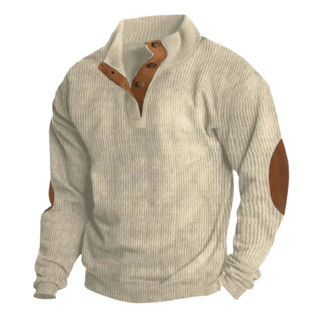 Caleb - Knitted Sweater with Buttons