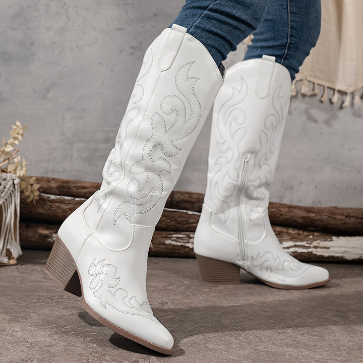 Sharina - Slip-on Retro Cowboy Boots