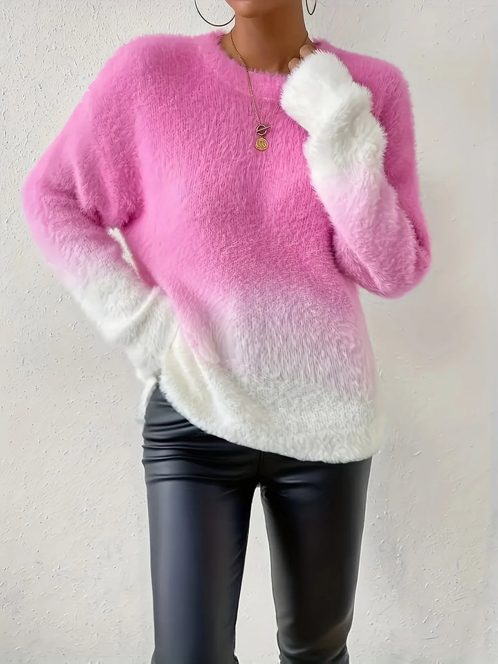 Angela | Round Neck Pullover Sweater