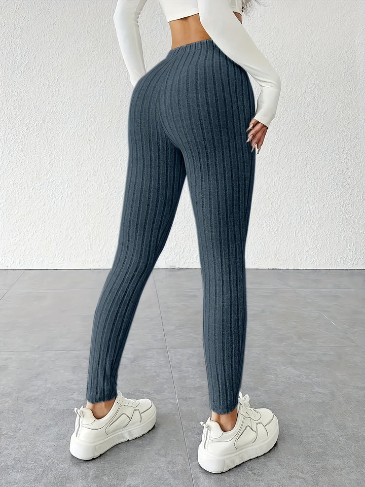 Ann | Soft Ribbed Bodycon Leggings