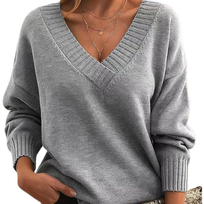 Christl - Elegant V-Neck Cashmere Sweater