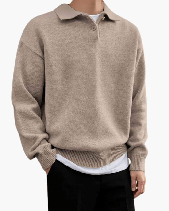 André - Woolen Button Half Zip