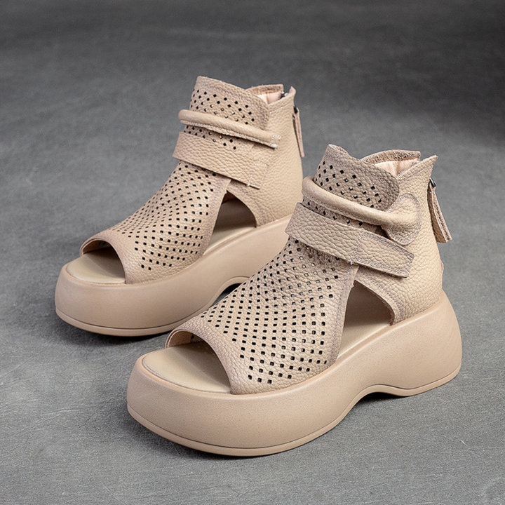 Federica | Timeless leather orthopedic sandals