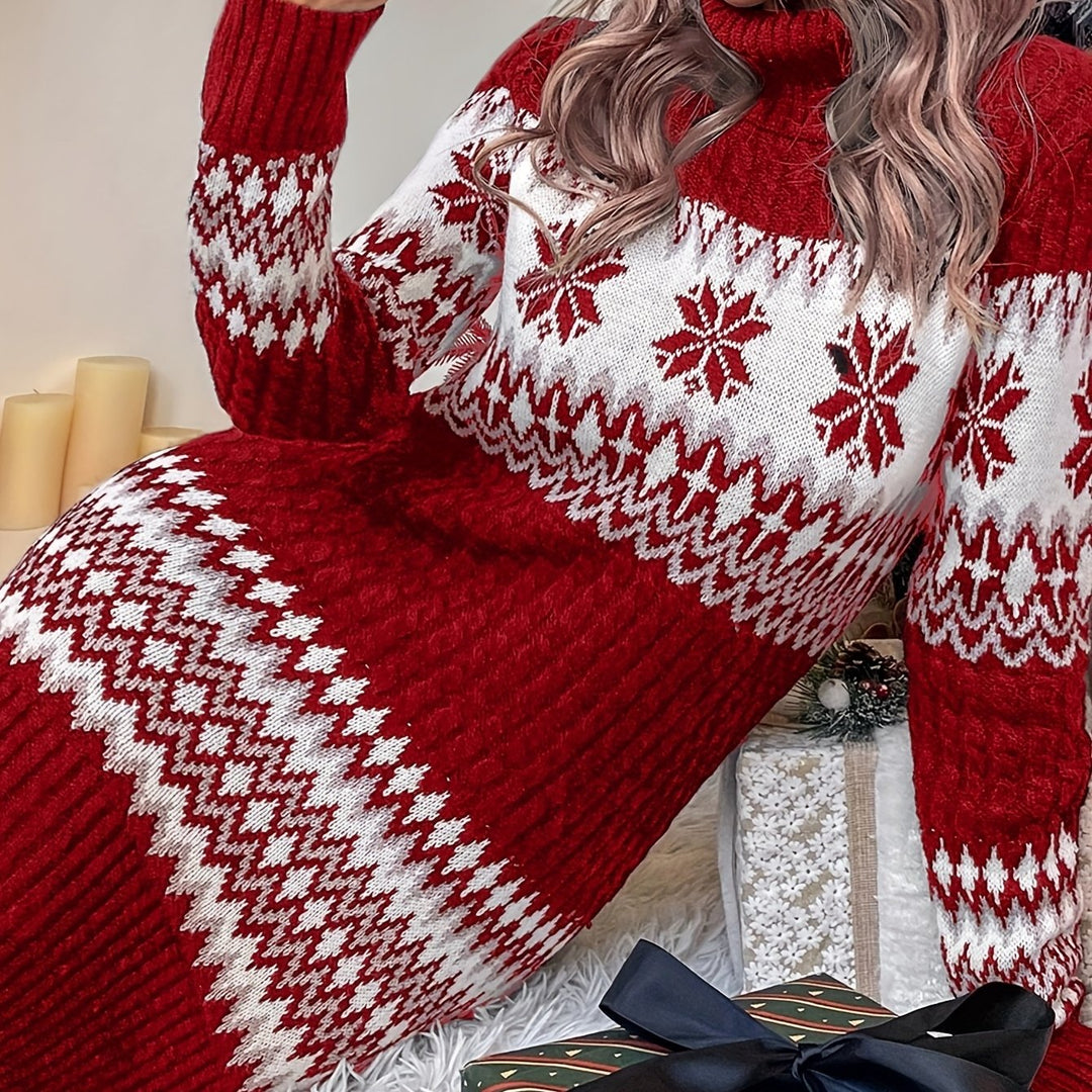 Ellen | Sweater Dress Christmas-Style