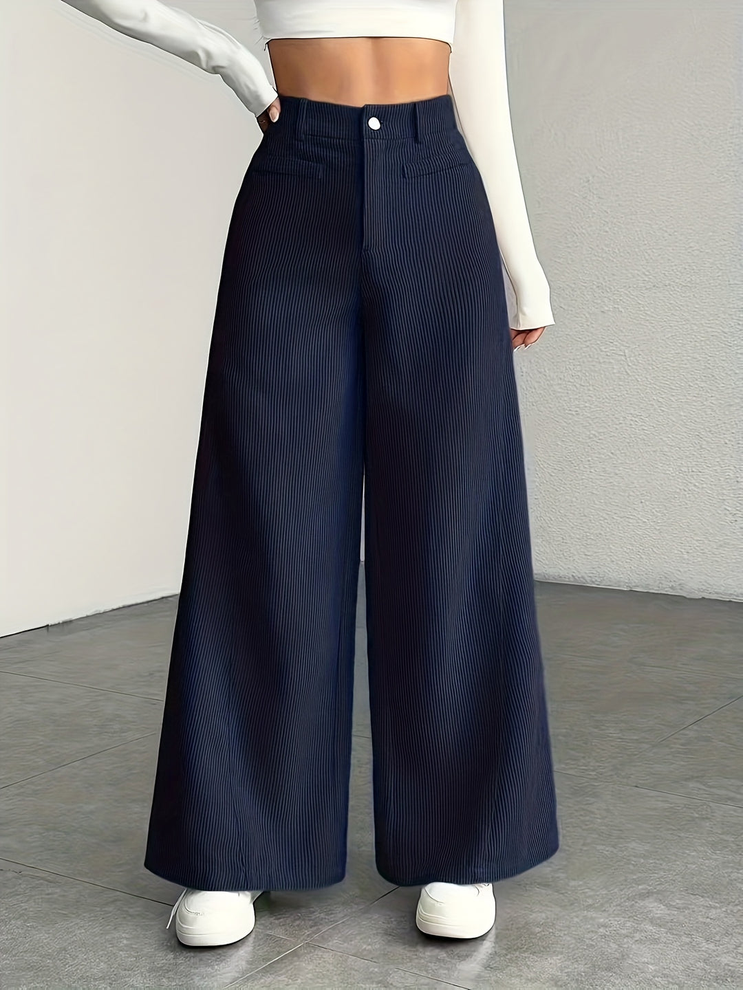 Deborah | High Waisted Wide Leg Pants