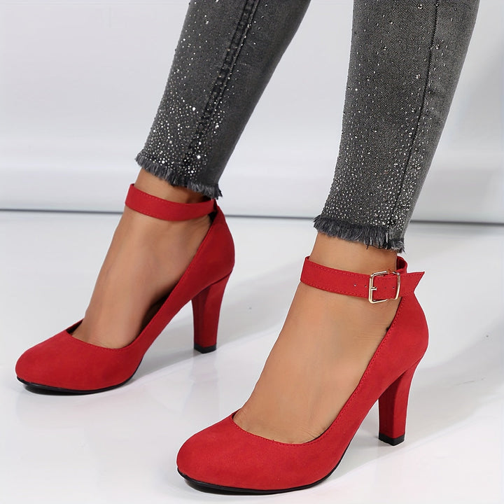 Alice - Elegant Ankle Buckle Heels