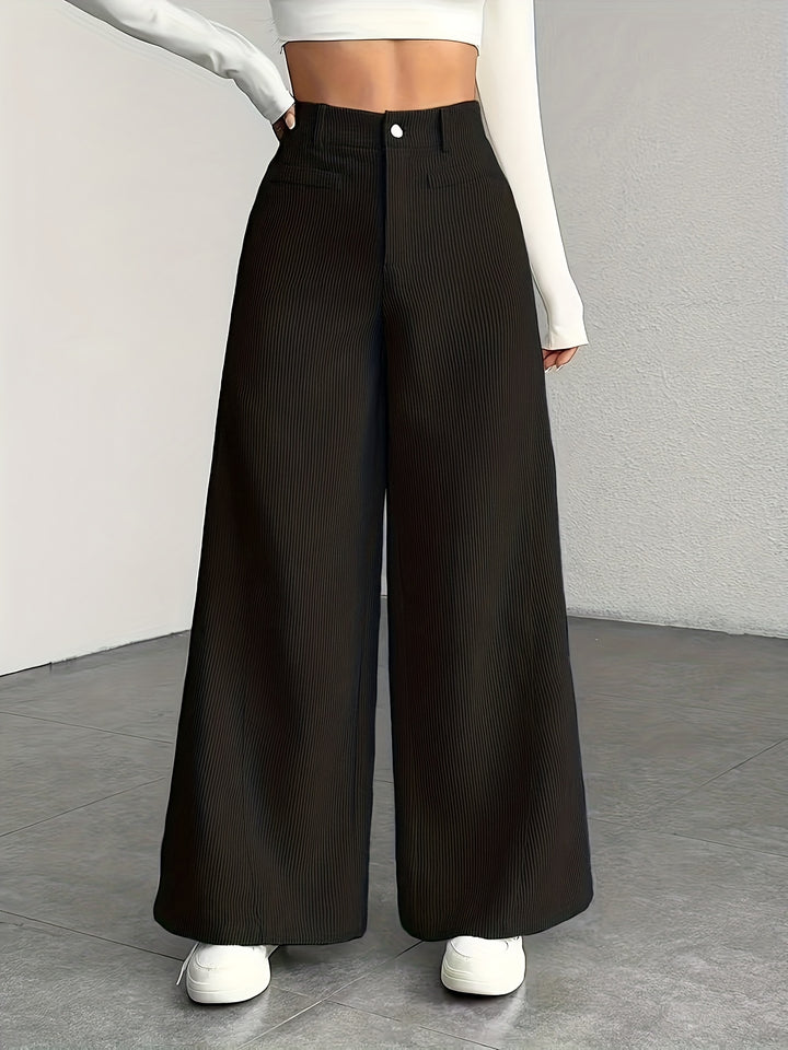 Deborah | High Waisted Wide Leg Pants