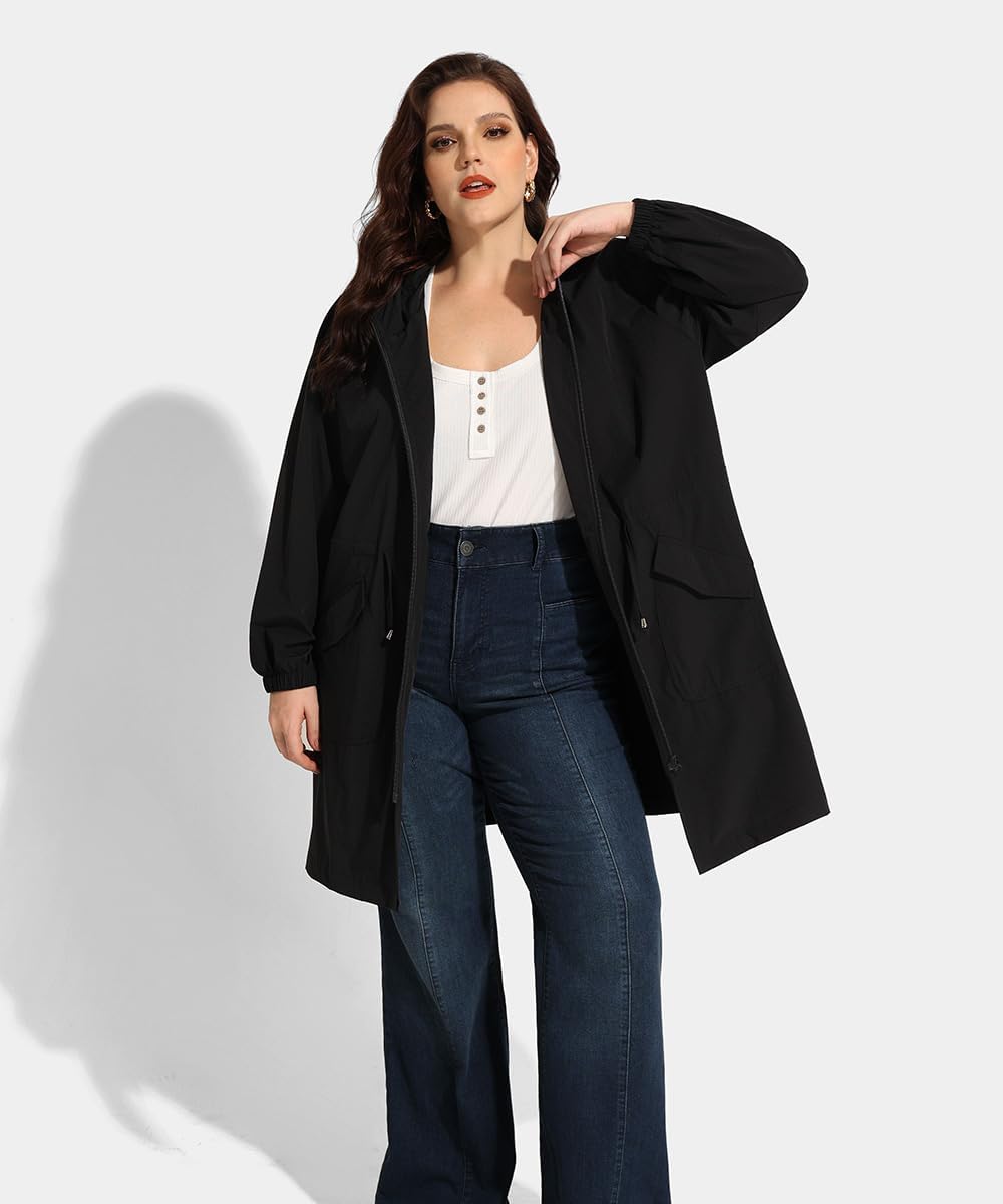 Haylee – Super Lightweight Plus Size Rain Coat