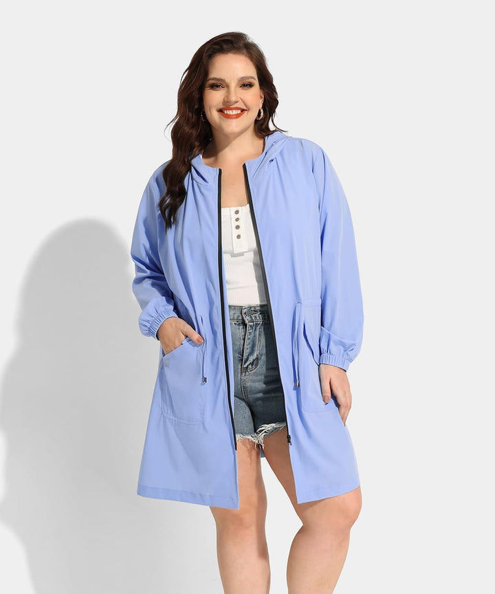 Haylee – Super Lightweight Plus Size Rain Coat