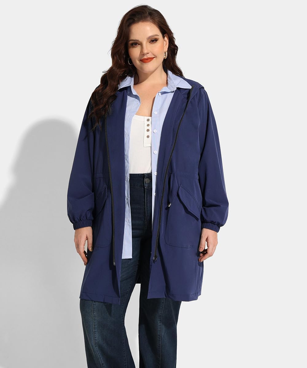 Haylee – Super Lightweight Plus Size Rain Coat