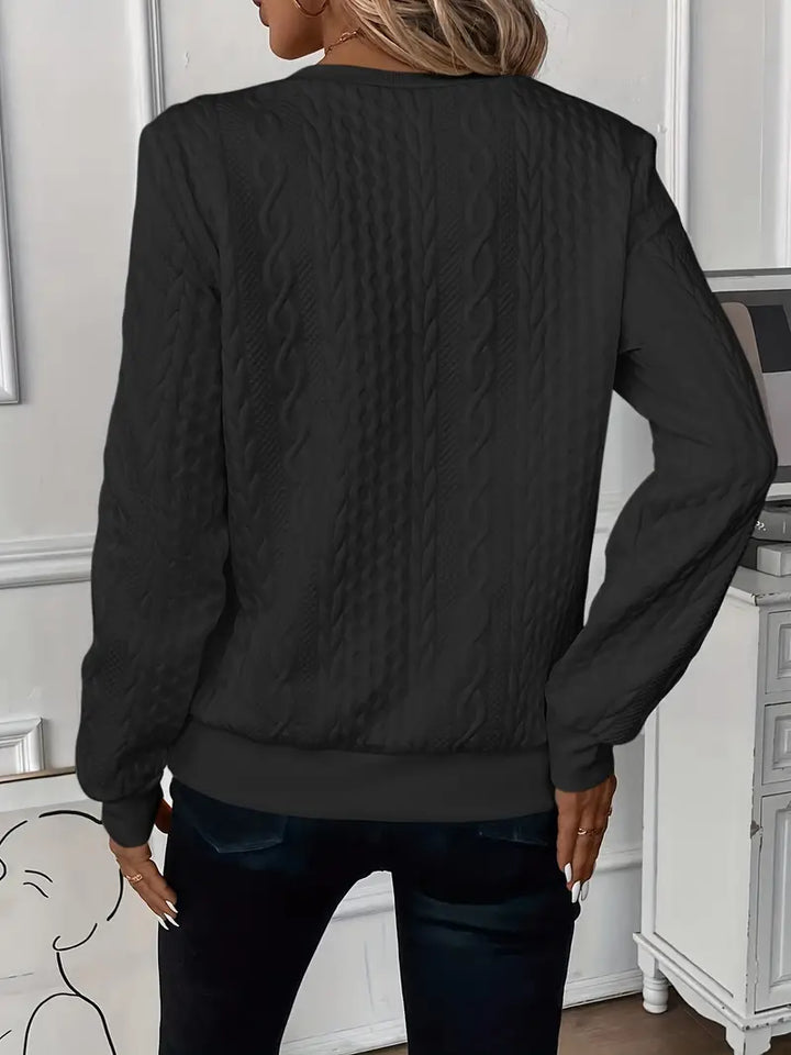 Andrea - Cozy Sweater with Subtle Print