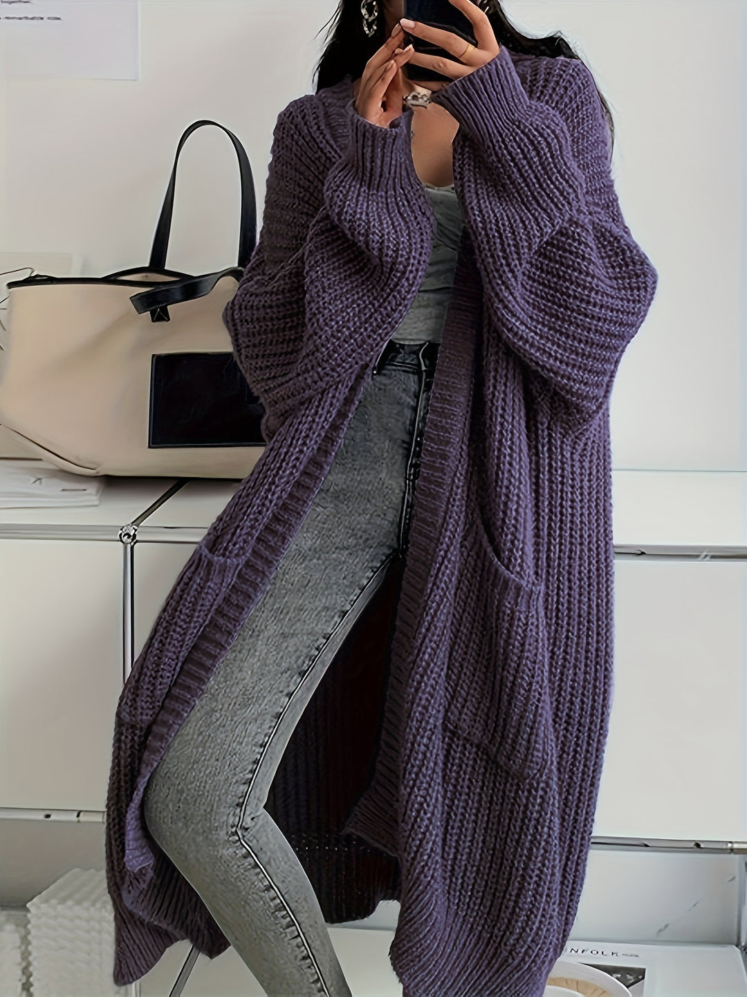 Cammy | Long Open Front Cardigan