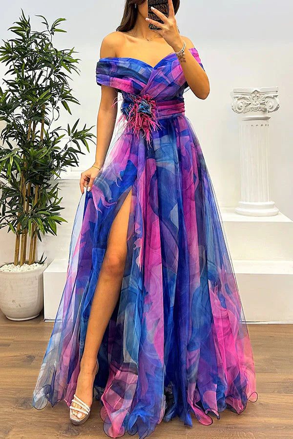 Daniela - Stunning Off Shoulder Maxi Dress
