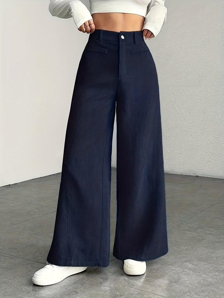 Deborah | High Waisted Wide Leg Pants