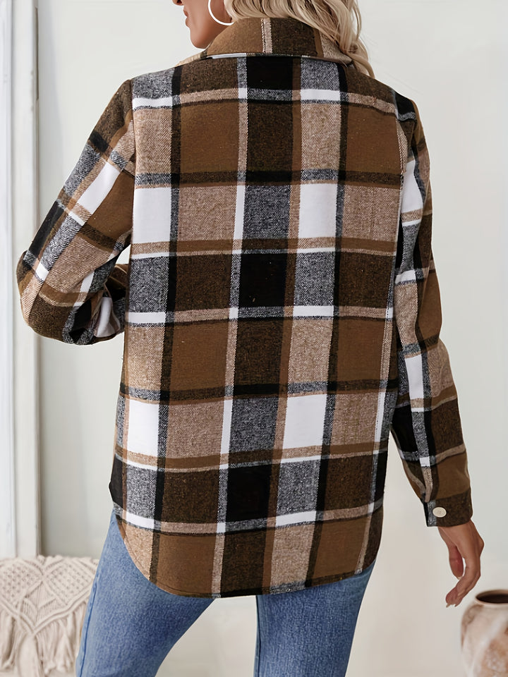 Amelie | Fleece-Lined Button-Up Shirt