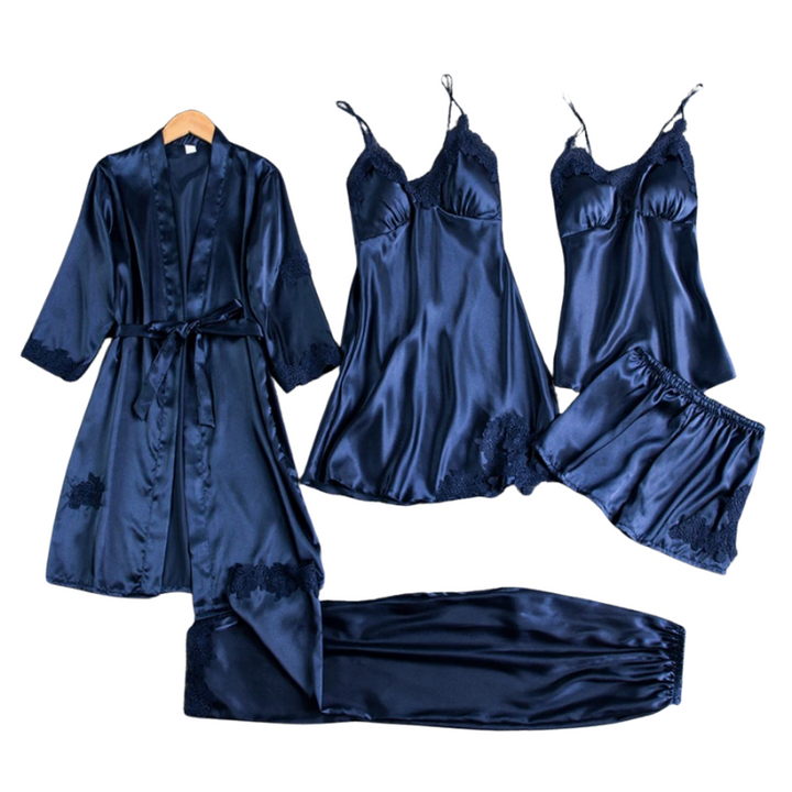 Elke - 5-in-1 Satin Nightwear Set