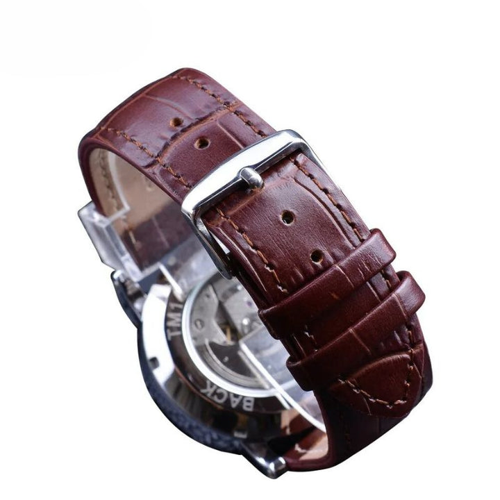 Fashion Luxury Leather Fully Automatic Mechanical Watch