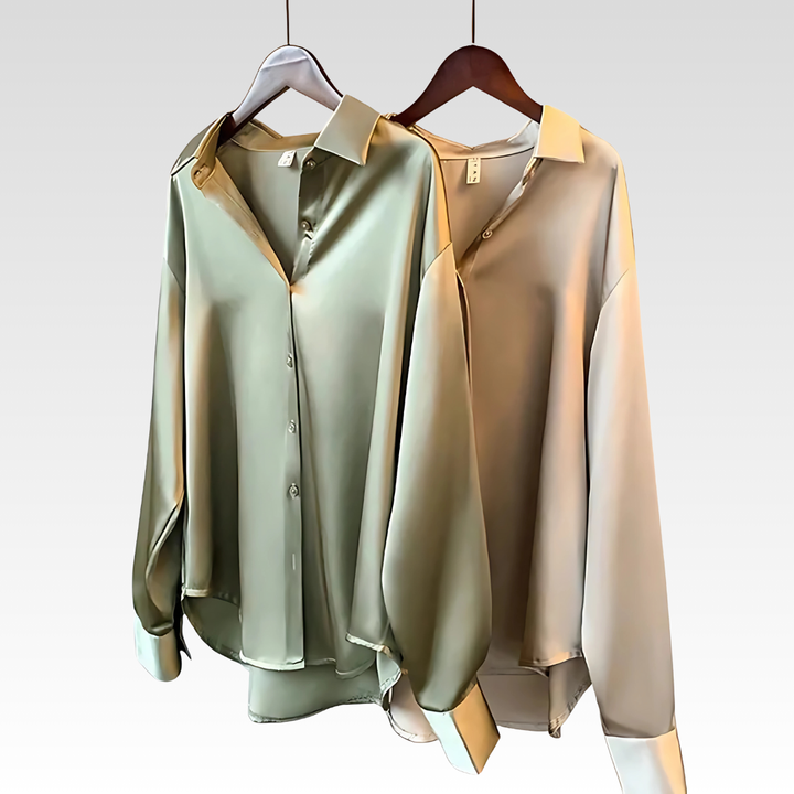 Clara - Satin Shirts for Women