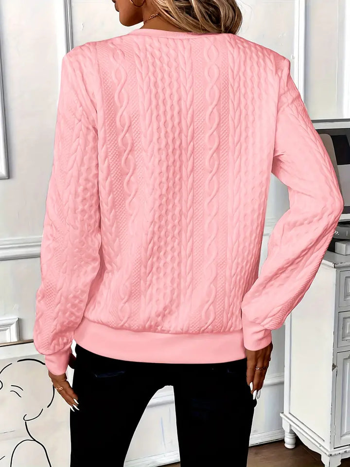 Andrea - Cozy Sweater with Subtle Print