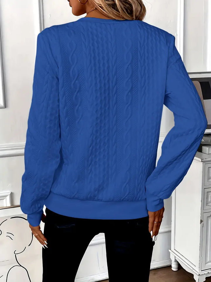 Andrea - Cozy Sweater with Subtle Print