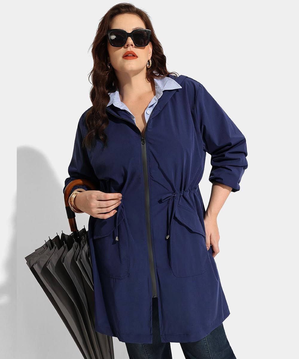 Haylee – Super Lightweight Plus Size Rain Coat