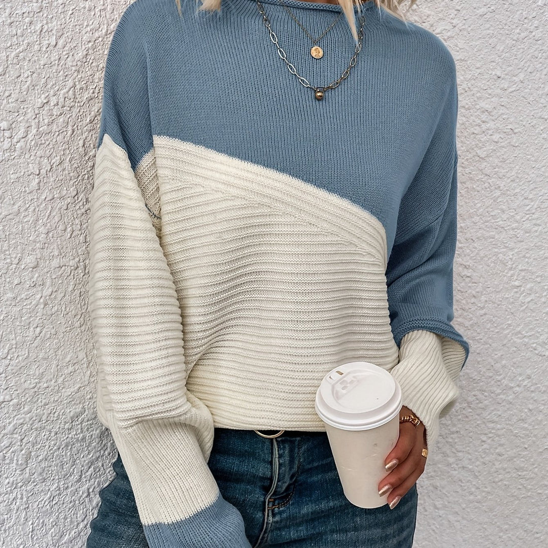 Sharice | Two Colord Drop Shoulder Sweater
