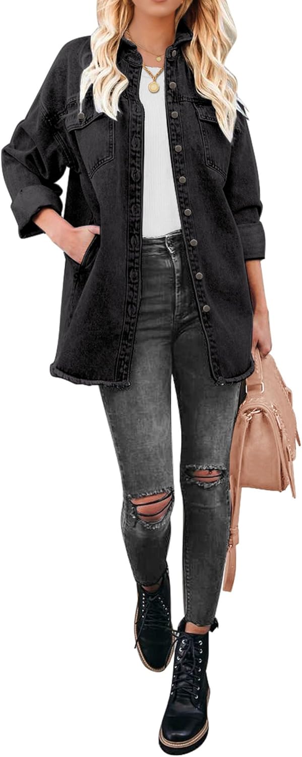 Marianne – Ripped Jean Jacket