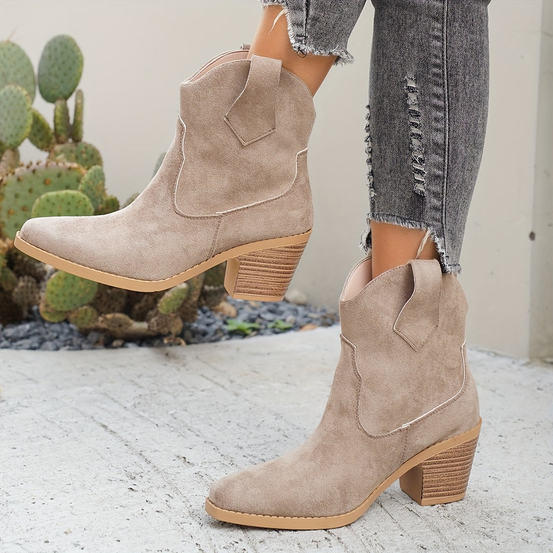 Larissa - Heel Pull-On Ankle Boots