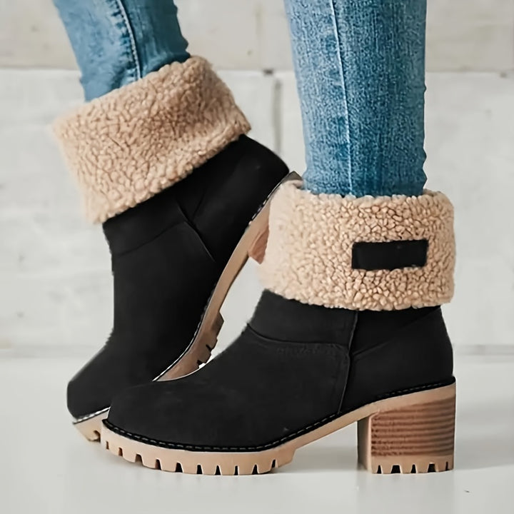 Natascha - Fleece Lined Roll-Up Boots