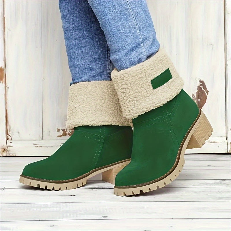 Natascha - Fleece Lined Roll-Up Boots