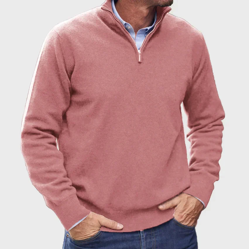 Ercan | Italian Cashmere Sweater with Zipper