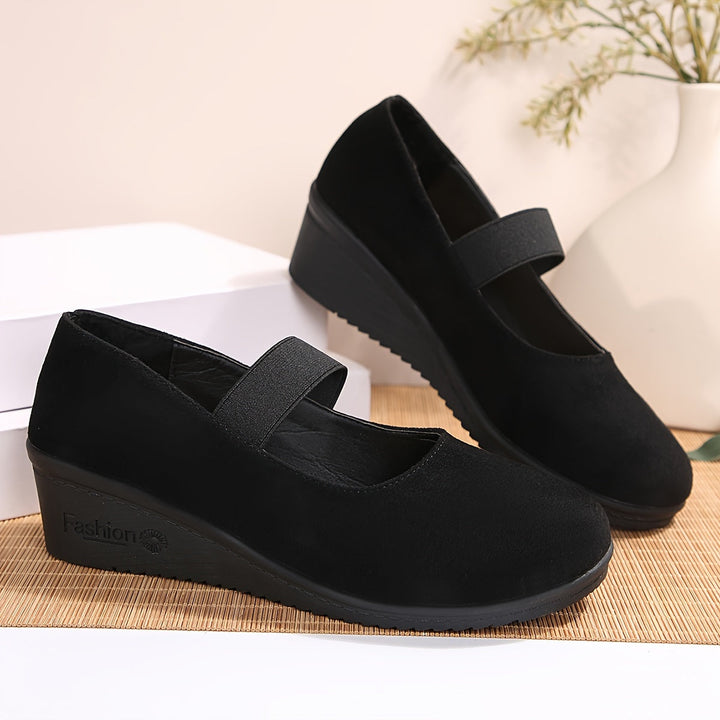 Arlette - Wedge Shoes with Solid Heel