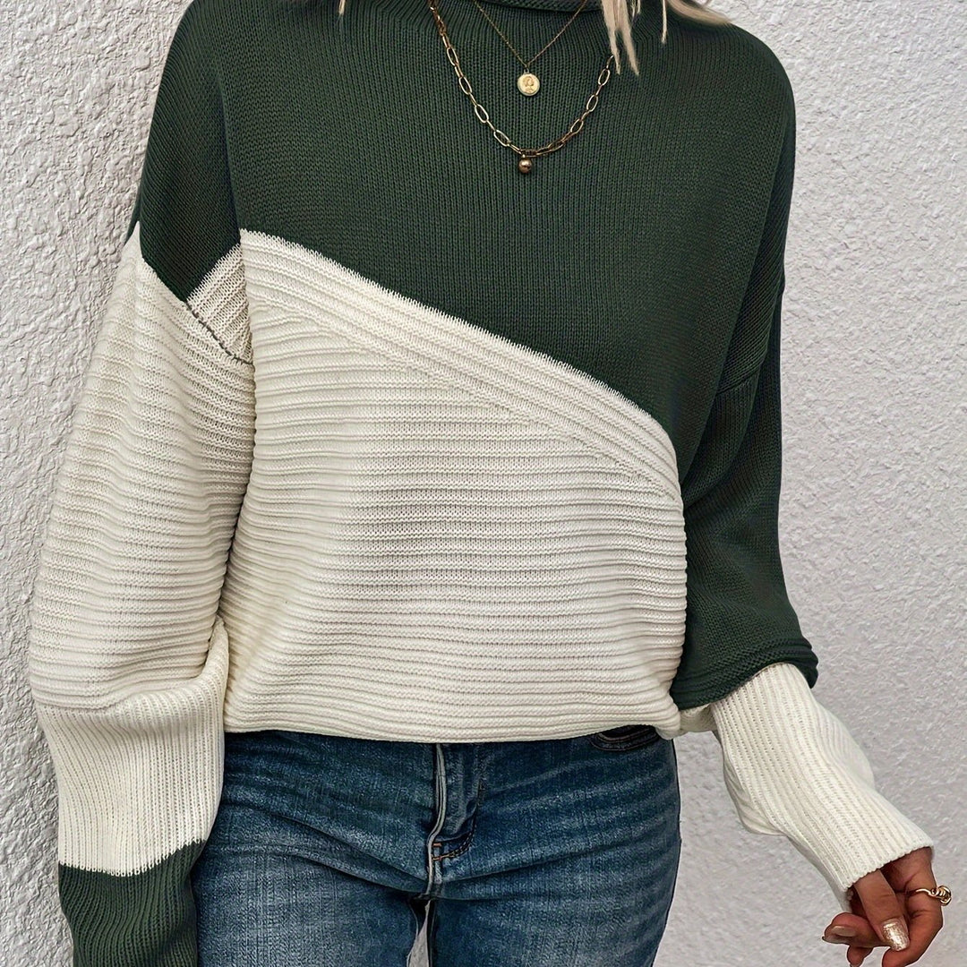 Sharice | Two Colord Drop Shoulder Sweater