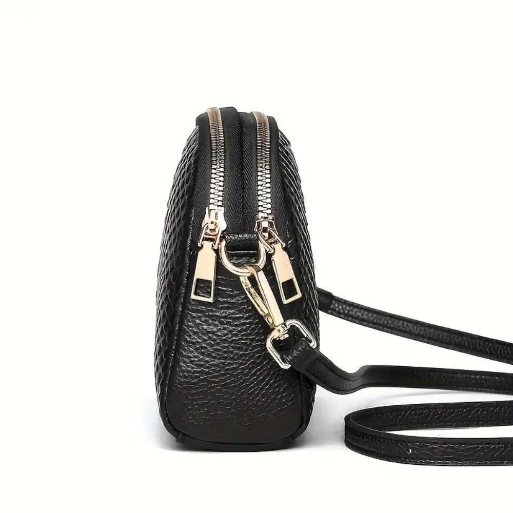 Croc-Pattern Mini Crossbody Bag