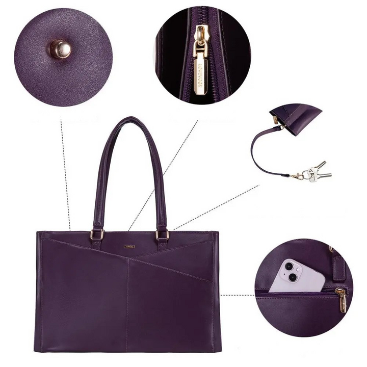 Elegant Purple Laptop Tote