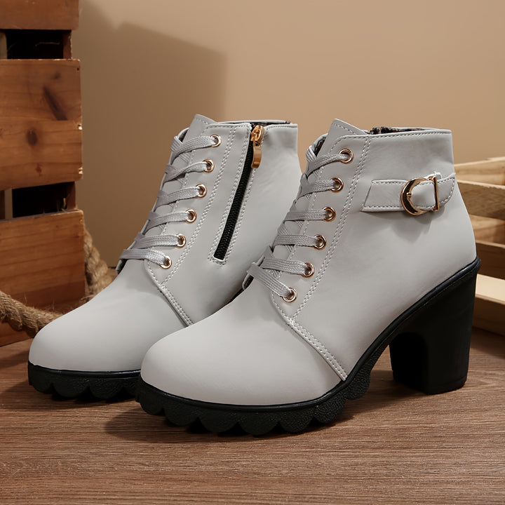 Sandra - High-Heel British Style Boots