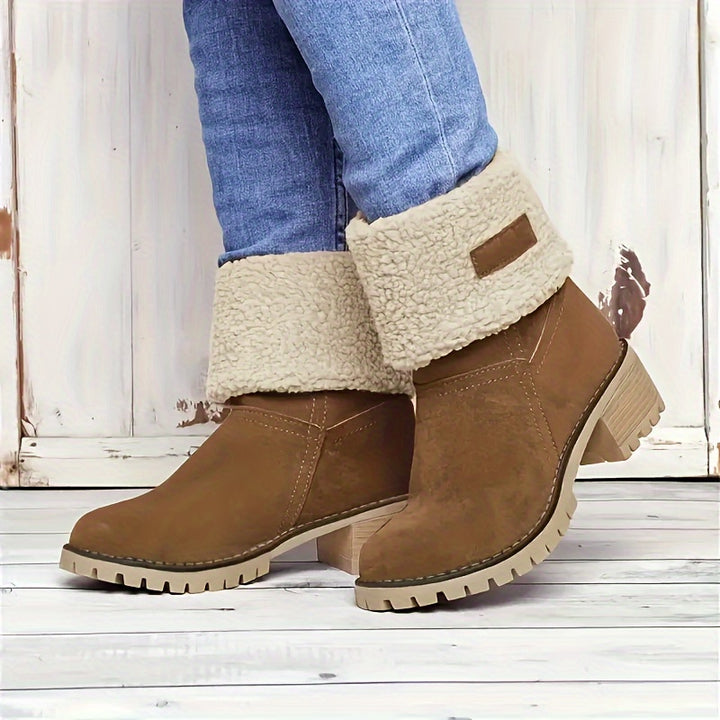Natascha - Fleece Lined Roll-Up Boots