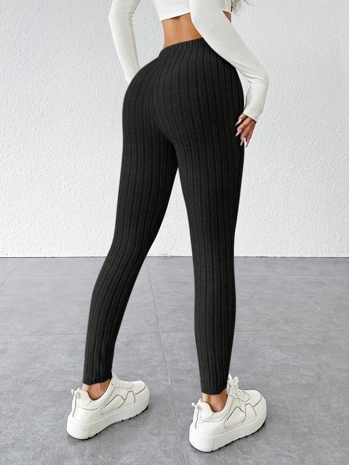 Ann | Soft Ribbed Bodycon Leggings