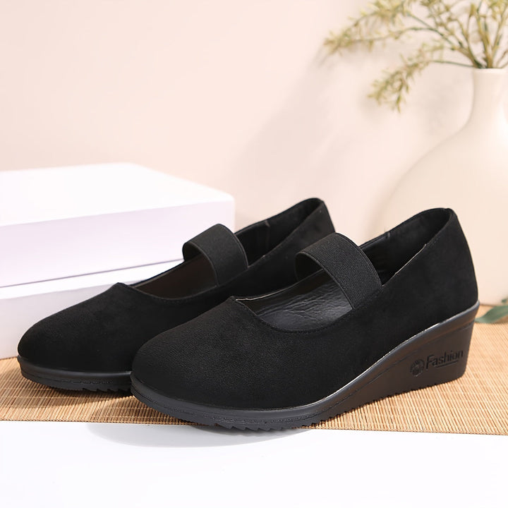 Arlette - Wedge Shoes with Solid Heel