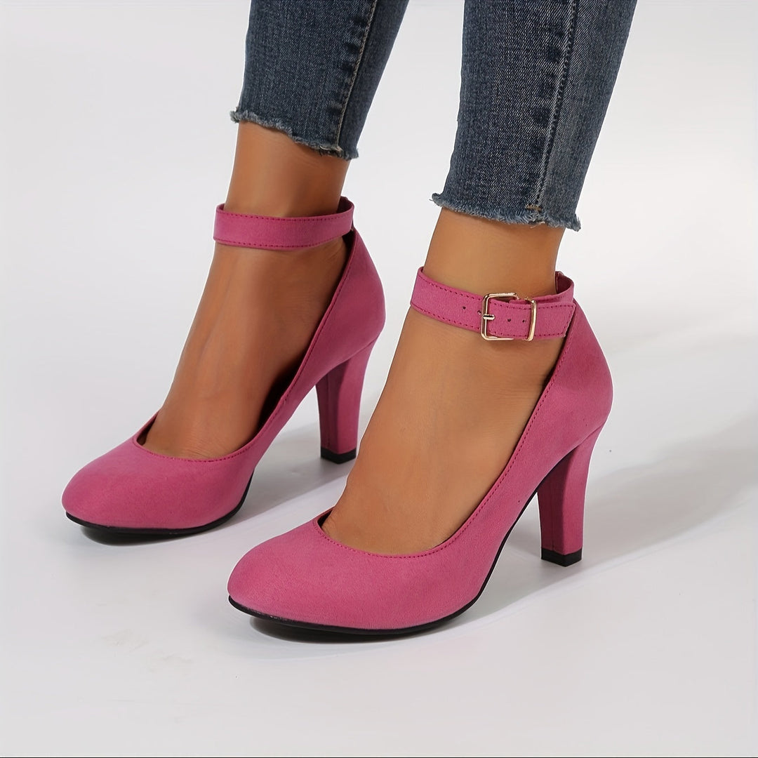 Alice - Elegant Ankle Buckle Heels