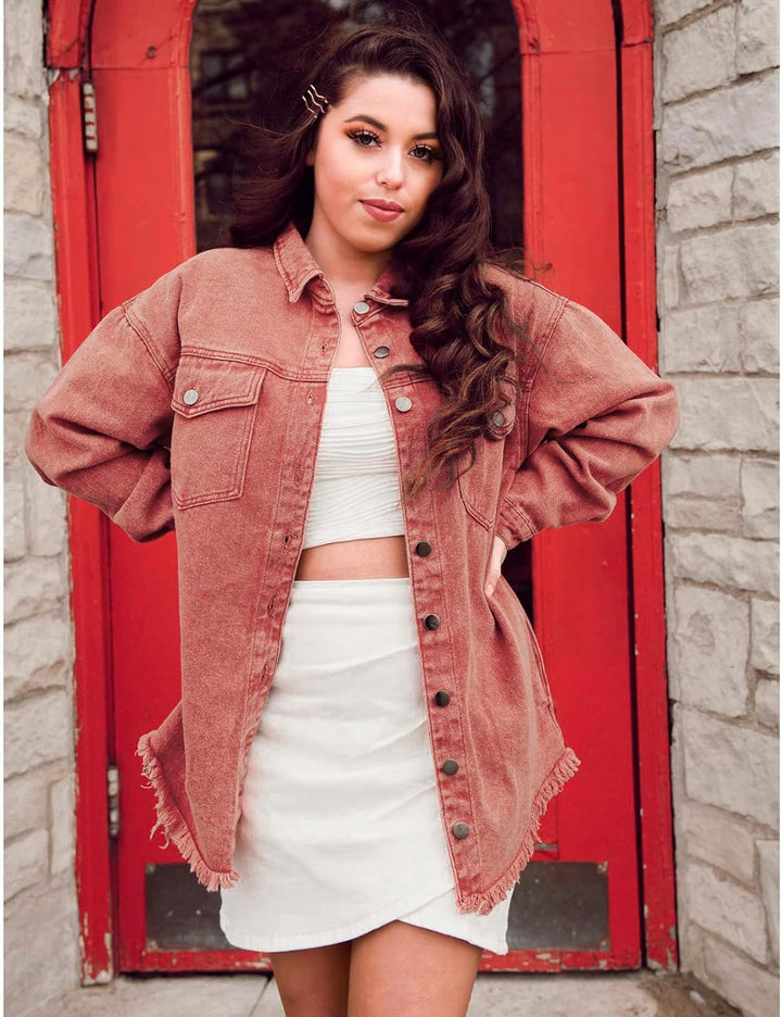 Marianne – Ripped Jean Jacket