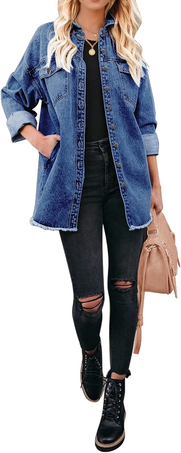 Marianne – Ripped Jean Jacket