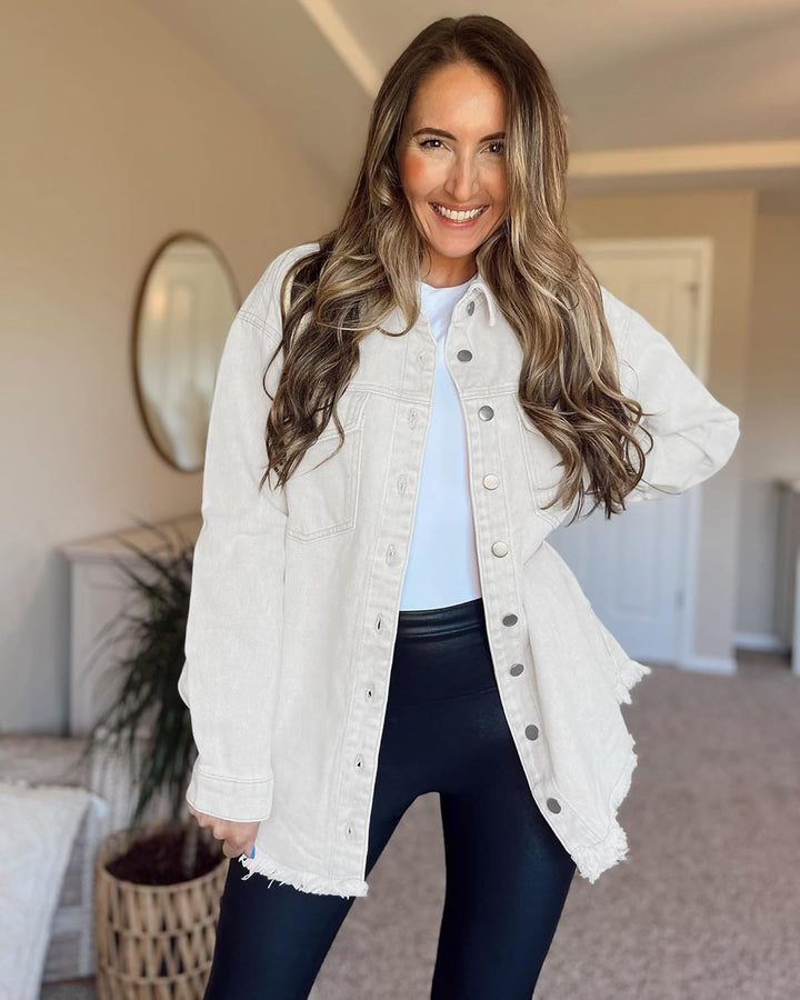 Marianne – Ripped Jean Jacket