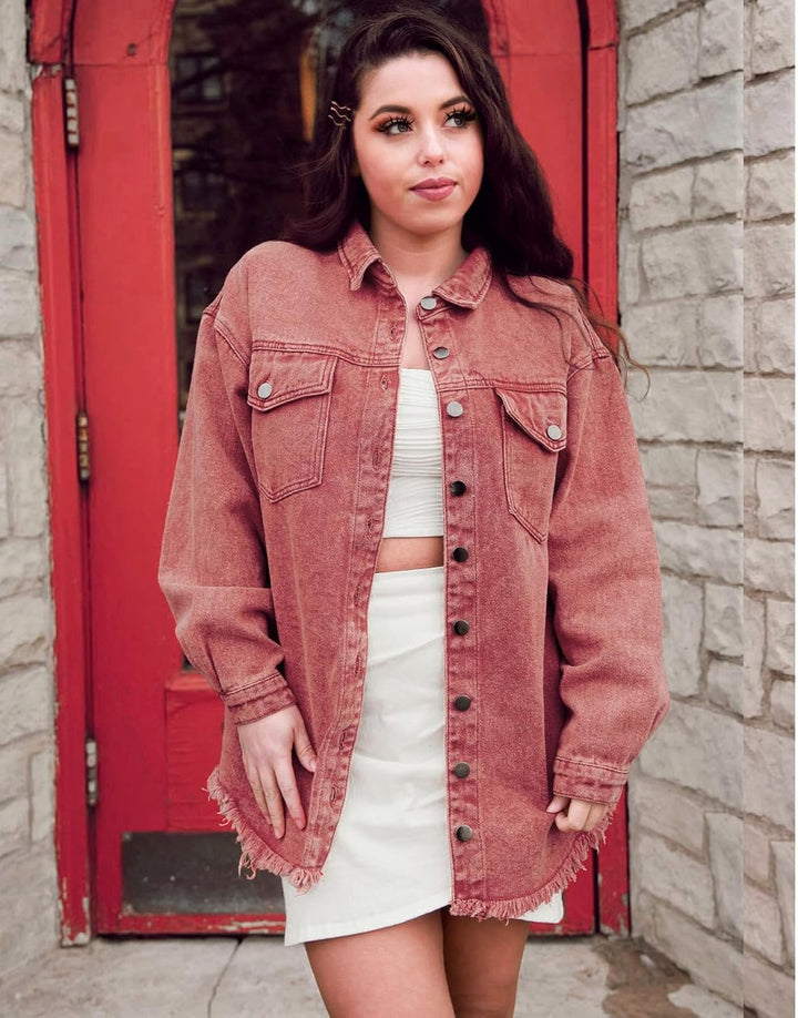 Marianne – Ripped Jean Jacket