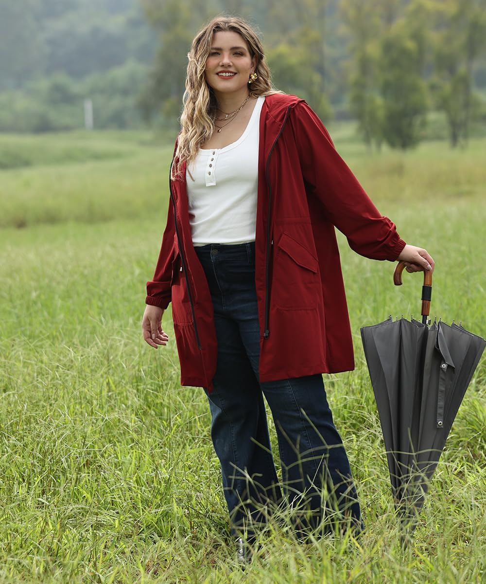 Haylee – Super Lightweight Plus Size Rain Coat