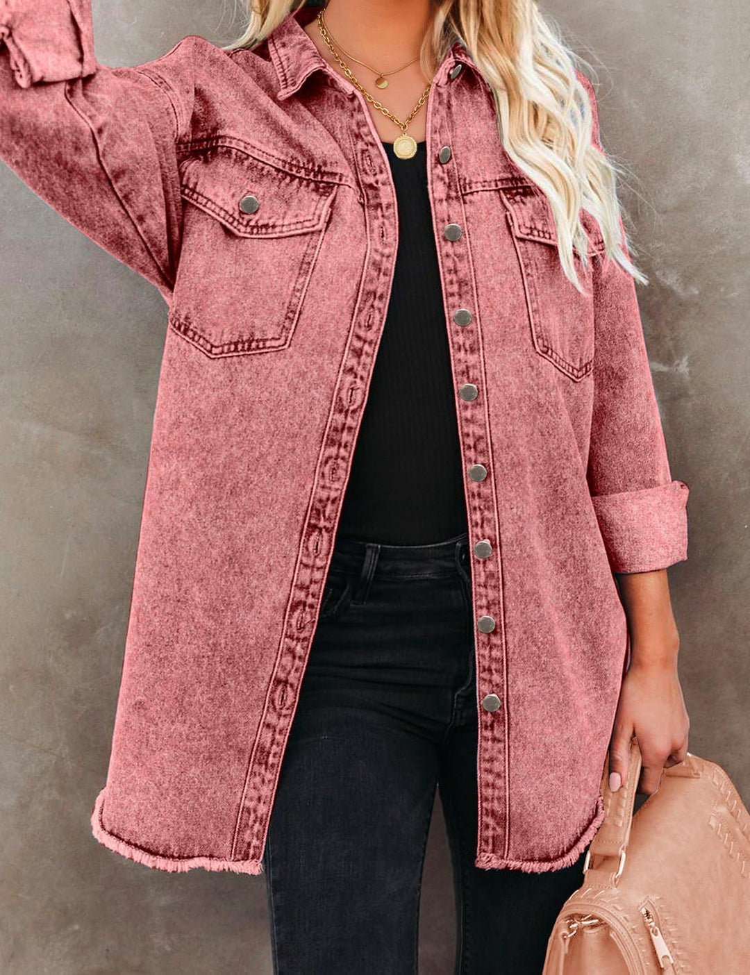 Marianne – Ripped Jean Jacket