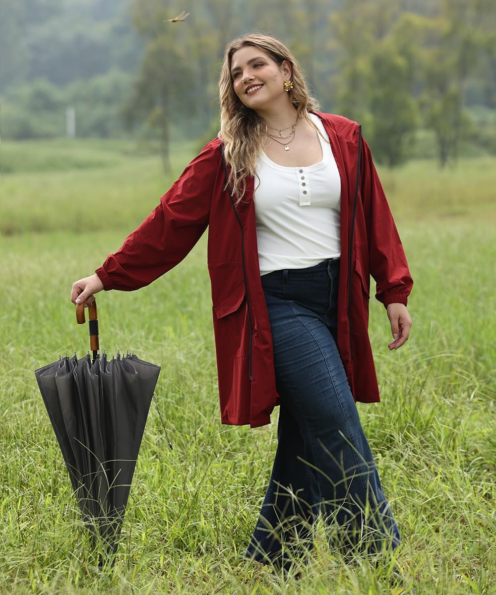 Haylee – Super Lightweight Plus Size Rain Coat