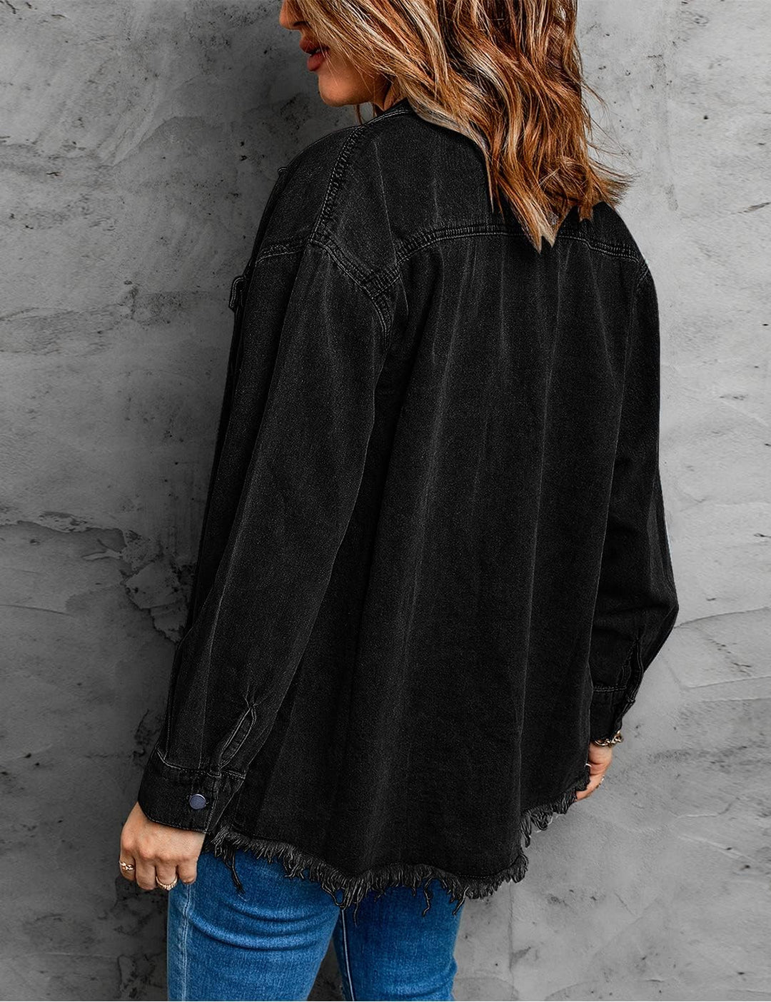 Marianne – Ripped Jean Jacket