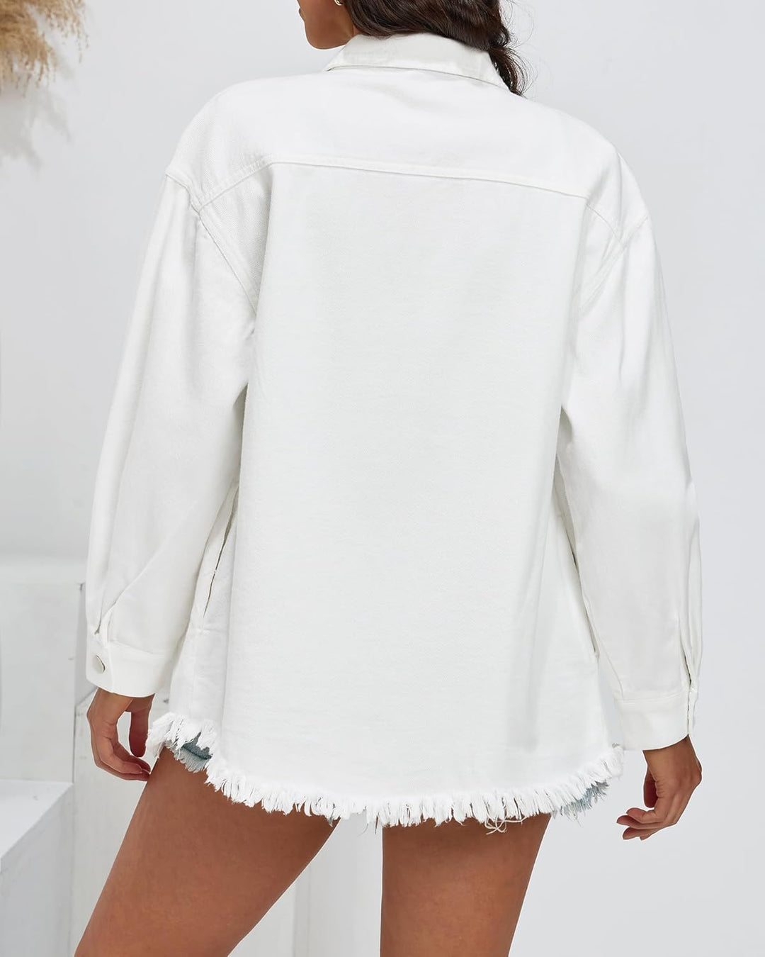 Marianne – Ripped Jean Jacket